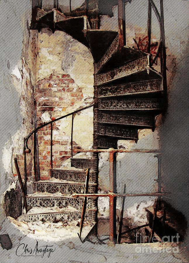 Derelict Staircase Digital Art by Chris Armytage