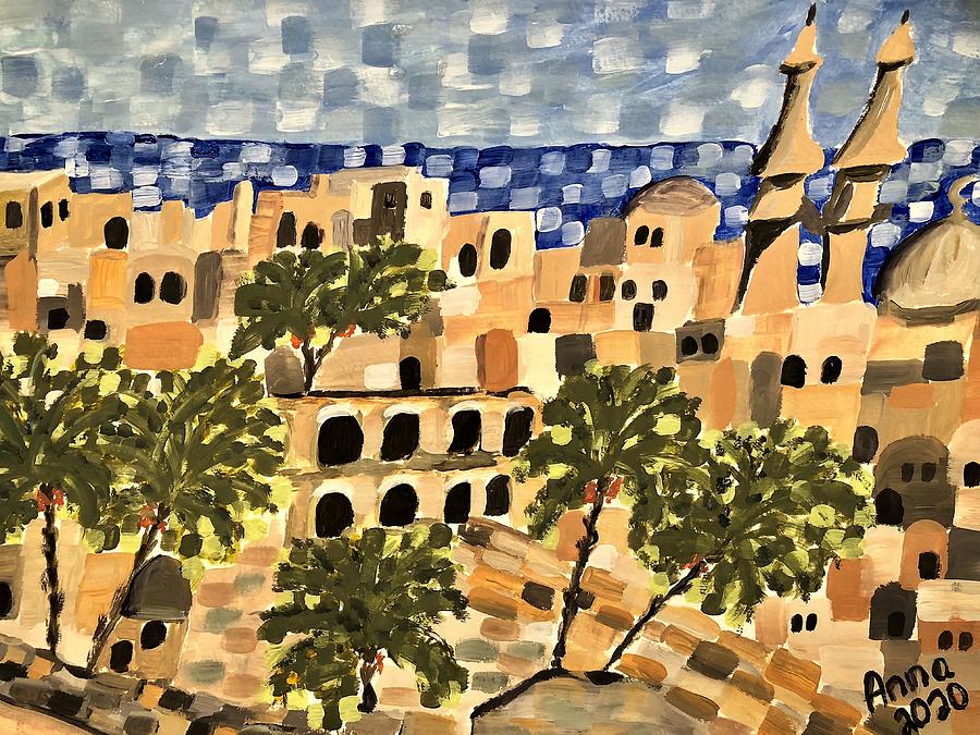 Derna, Libya, Africa Painting by Agnieszka Gerwel