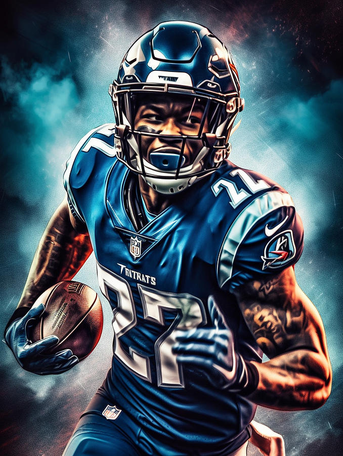 Derrick Henry Digital Art by Thuy Dinh Thi - Fine Art America