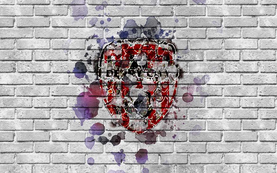 Derry City FC Burning Logo Premier Division Irish Football Club