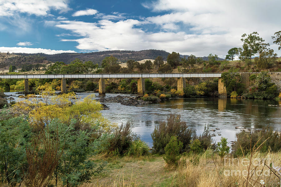 Derwent Valley Railway Bridge, Tasmania, Australia Photograph by Elaine Teague