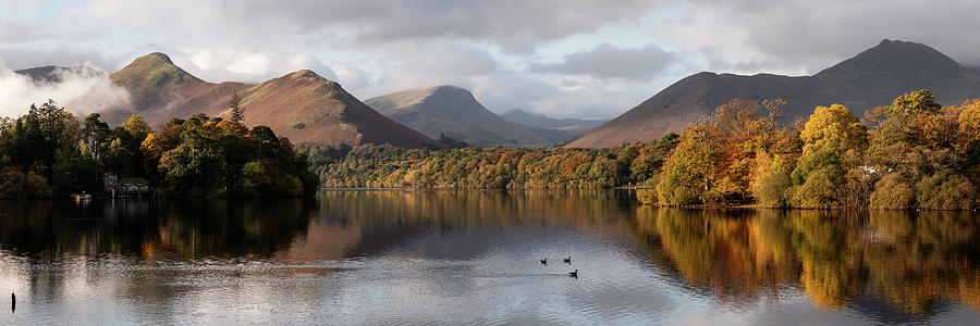 Derwentwater Keswick in Autumn the Lake District Photograph by Sonny Ryse