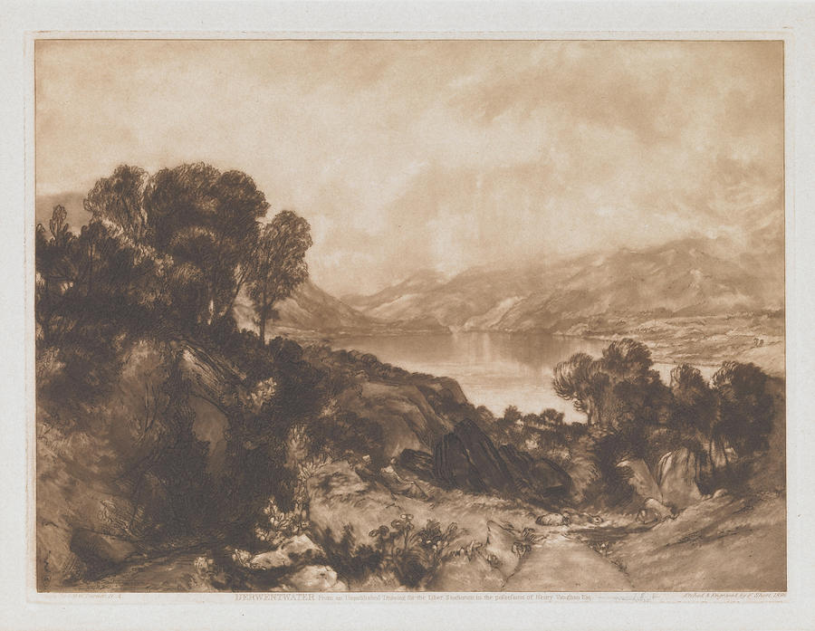 Derwentwater Drawing by Sir Frank Short - Fine Art America