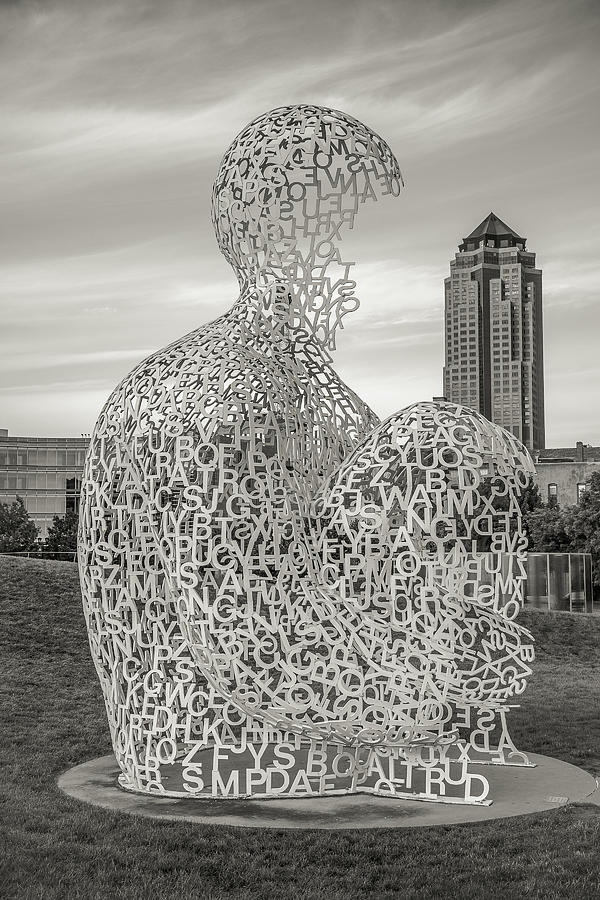 Des Moines Sculpture View Photograph by Steven Bateson