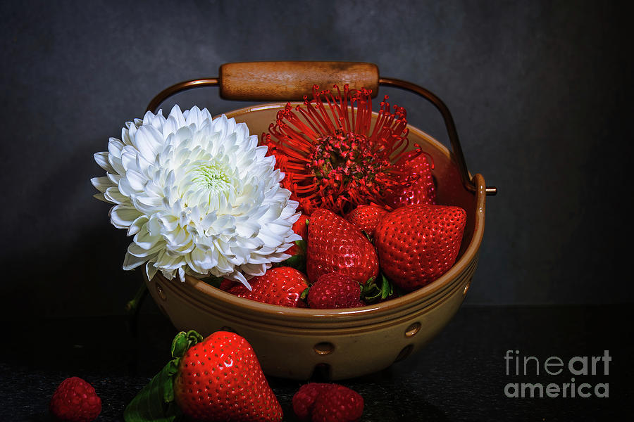 Strawberry Photograph - Des Reves et de Lamour Pour Toi by Diana Mary Sharpton