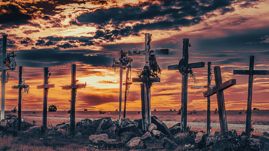 Sunset Photograph - Descansos, Condado de San Miguel by Will Keener