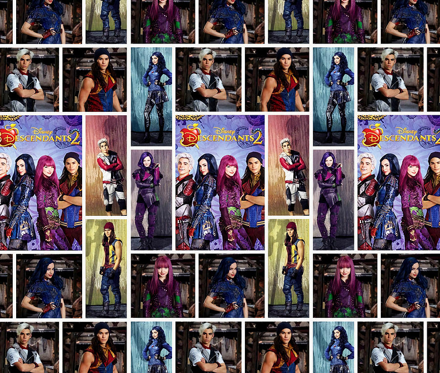 descendants collages Poster 80s Painting by Rogers Roxanne - Pixels