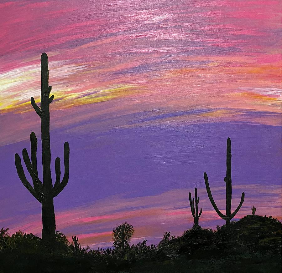 Desert Bliss Painting by Michelle Voidets - Fine Art America