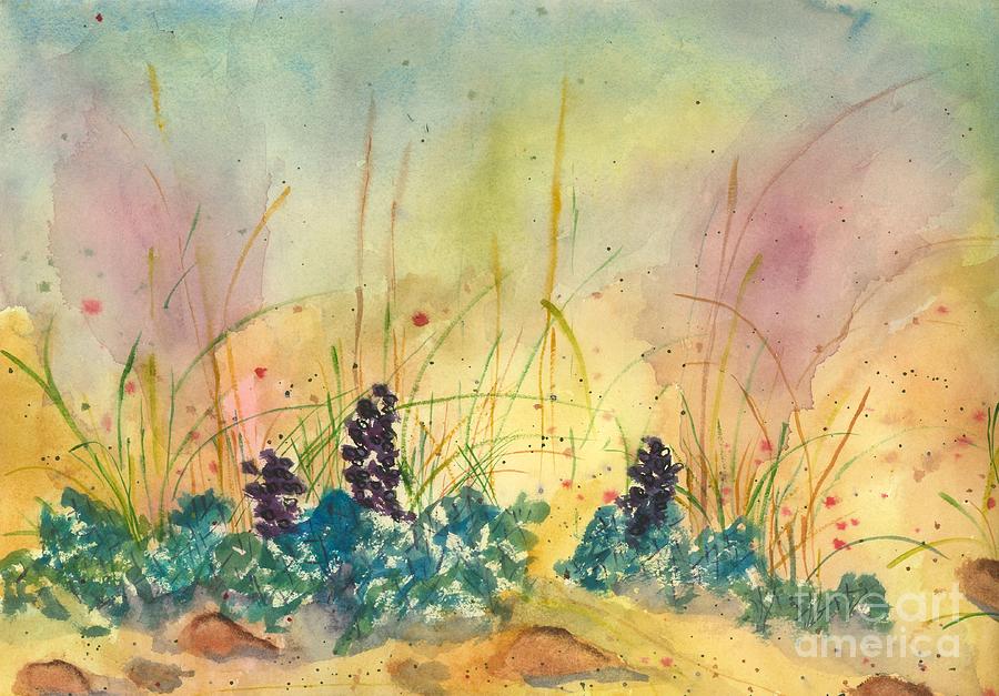 Nature Painting - Desert Bloom by L A Feldstein