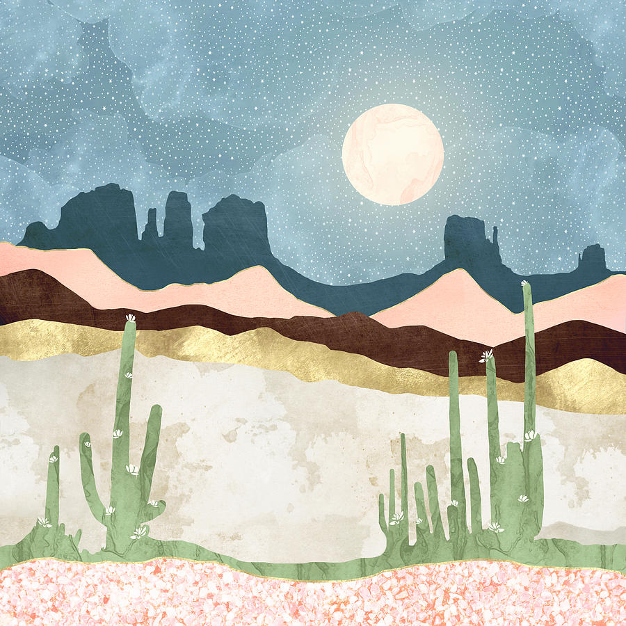 Nature Digital Art - Desert Bloom by Spacefrog Designs