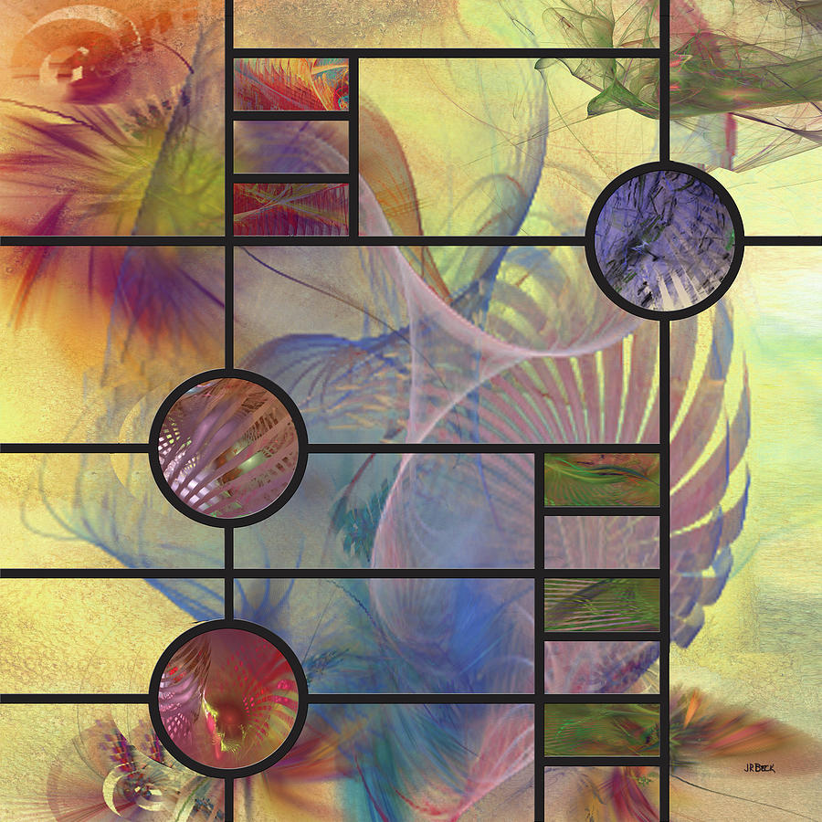 Desert Blossoms - Square Version Digital Art by Studio B Prints