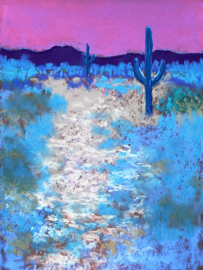 Desert Blues Pastel by M Diane Bonaparte