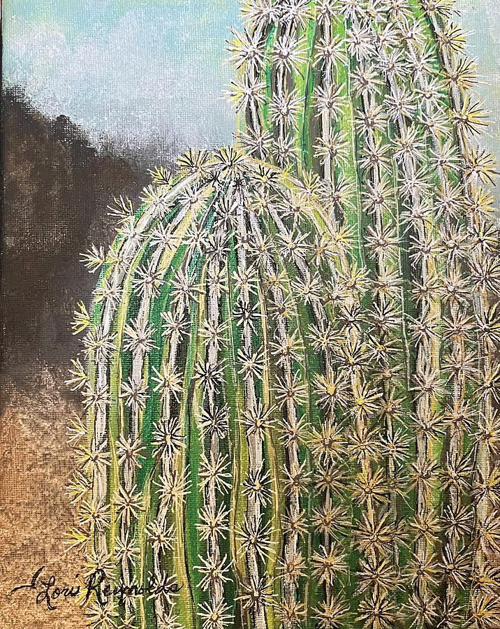 Desert Cactus Painting By Lori Reynolds Fine Art America