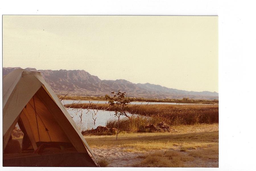 Desert Campsite - BEFORE RESTORATION Photograph by Susan Molnar