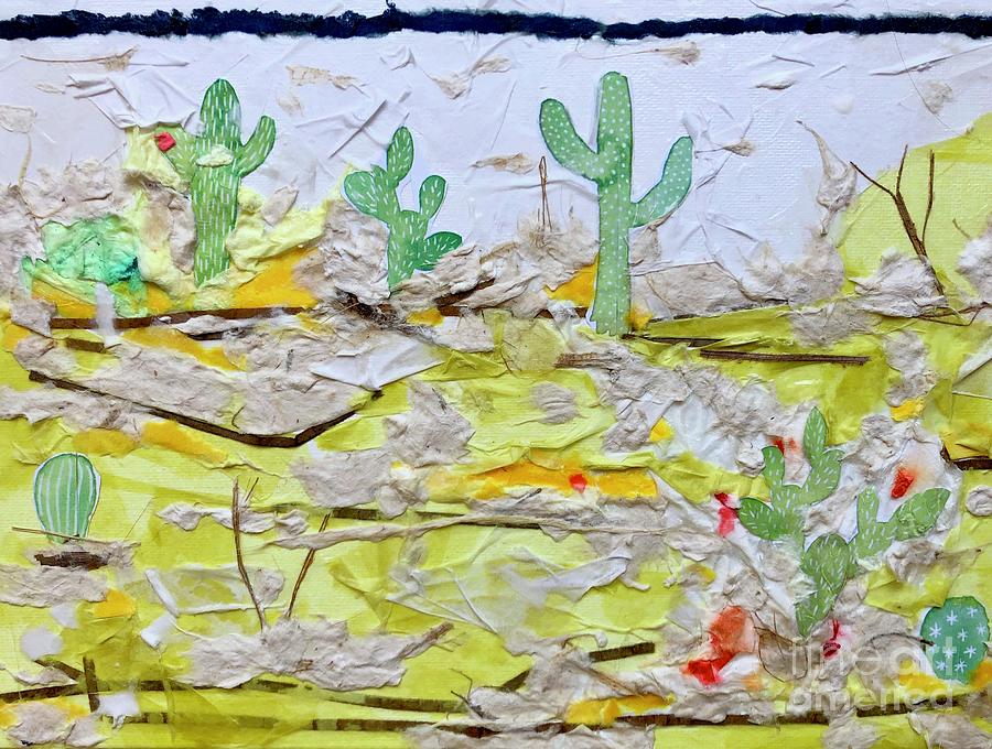 Desert Collage 1 Mixed Media by Carrie Godwin