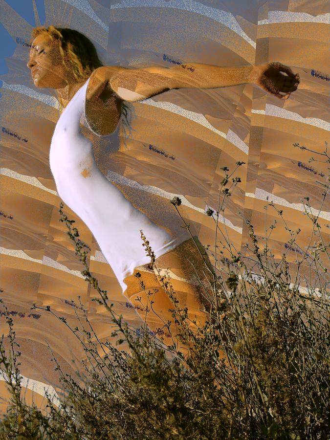 Desert Dunes Nature Growsonyou Mixed Media by Stephane Poirier