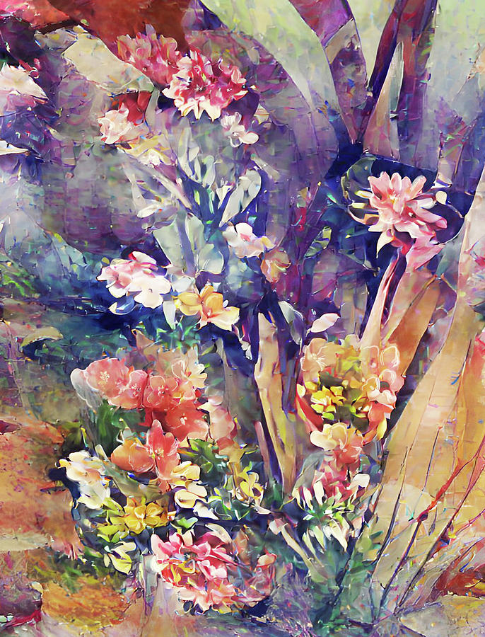 Desert Flowers Digital Art by Grace Iradian
