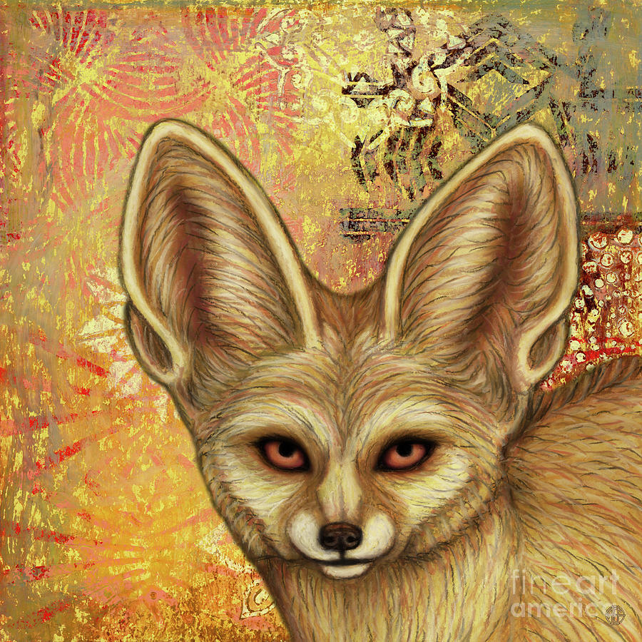 Desert Fox Dreamscape Painting by Amy E Fraser