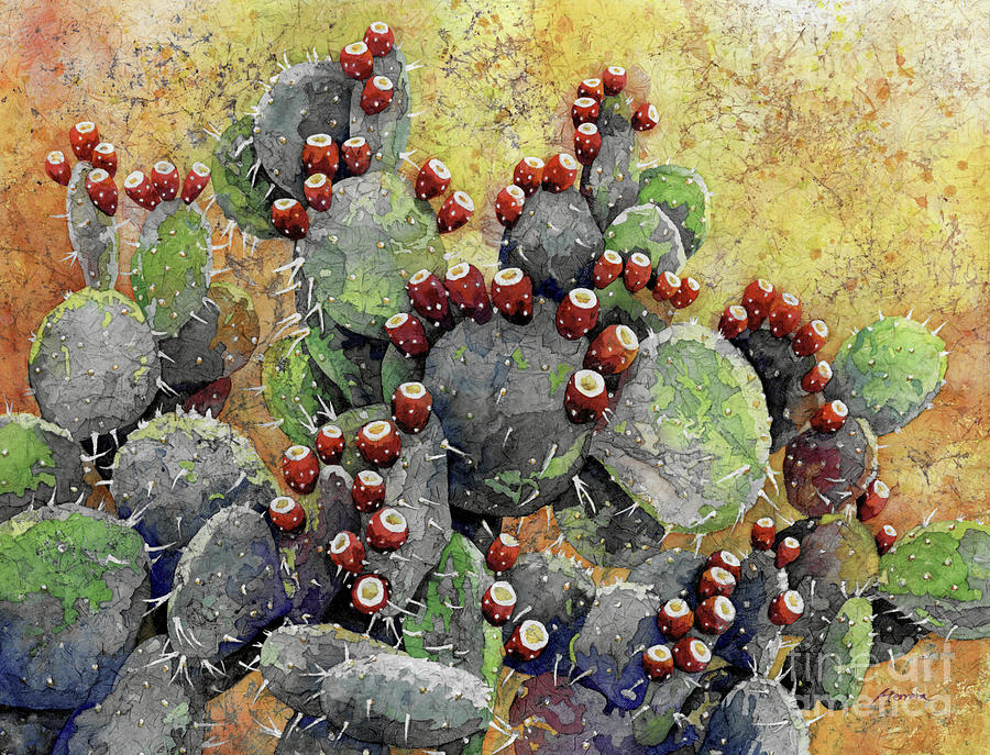 Desert Gems-gray Painting by Hailey E Herrera