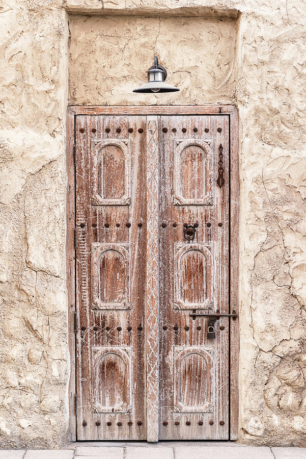 Desert Home - Ancient Antique Wooden Door Photograph by Philippe HUGONNARD