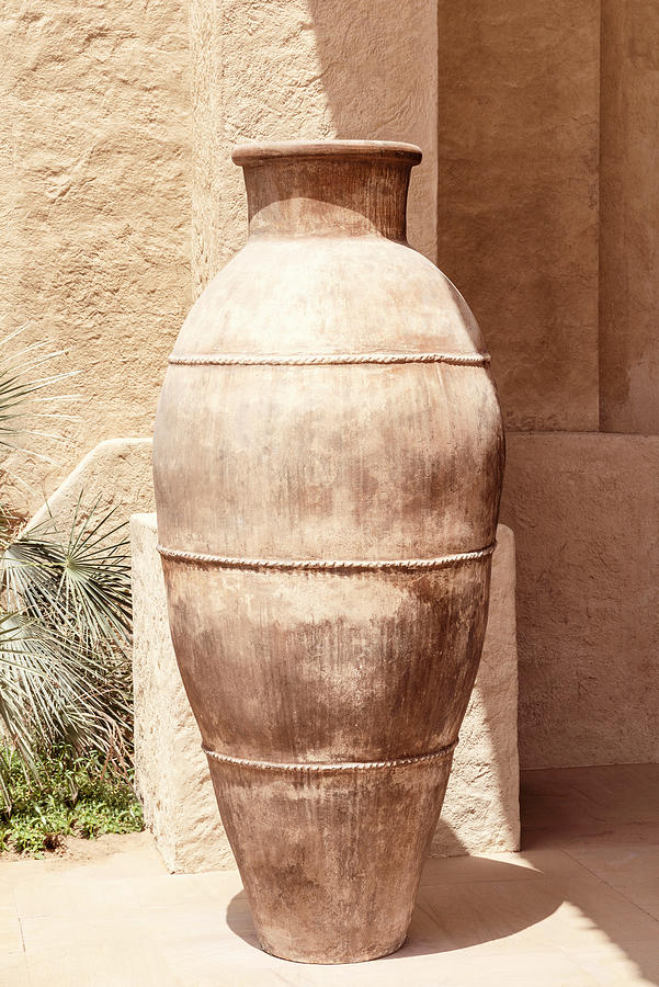 Desert Home - Antique Terracotta Jar Photograph by Philippe HUGONNARD