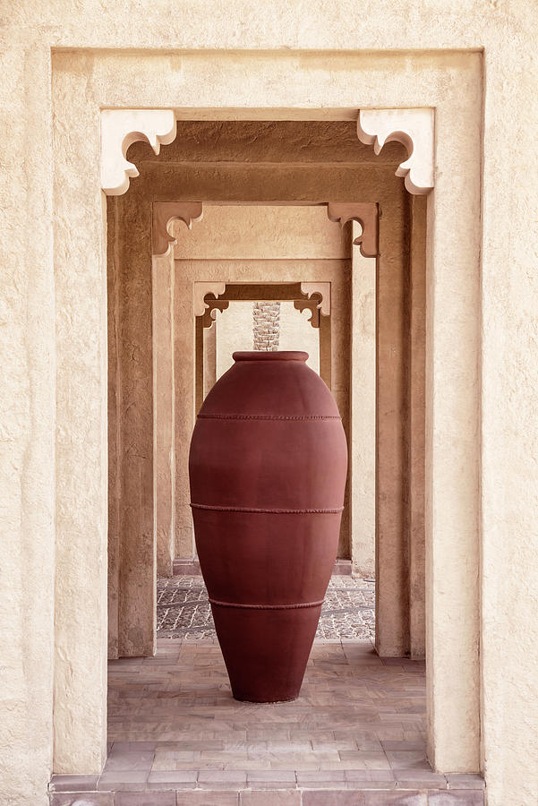 Desert Home - Terracotta Jar Photograph by Philippe HUGONNARD