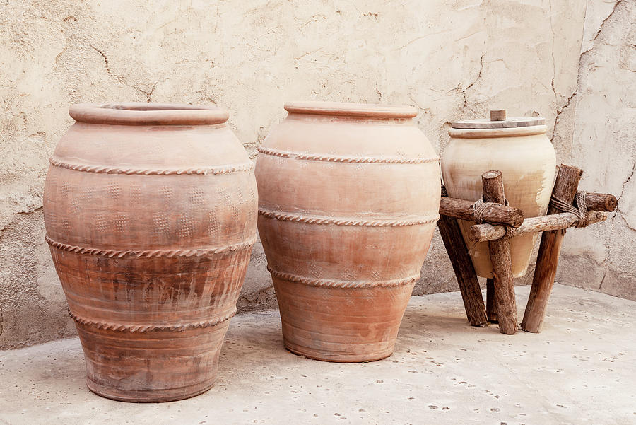 Desert Home - Three Jars Photograph by Philippe HUGONNARD