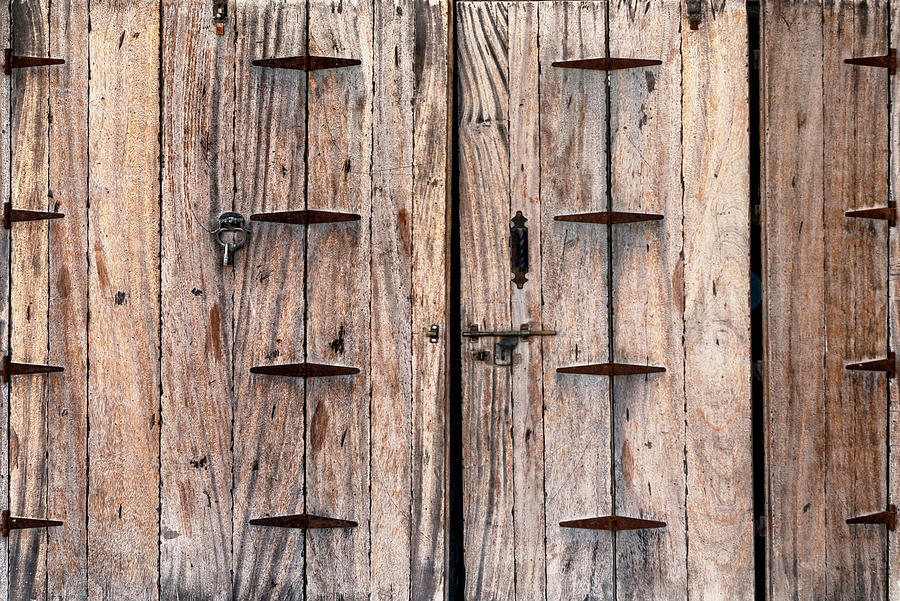 Desert Home - Vintage Wooden Door Photograph by Philippe HUGONNARD
