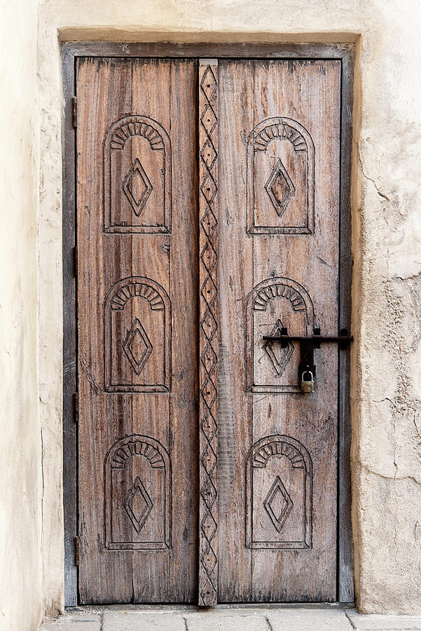 Desert Home - Wood Door II Photograph by Philippe HUGONNARD