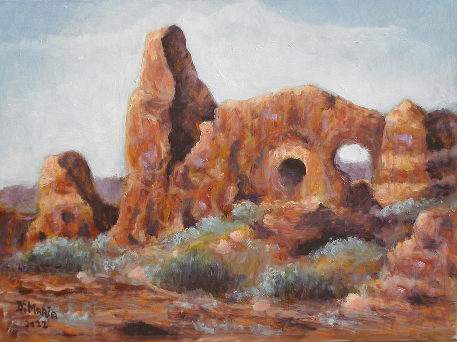 Desert Landscape #2 Painting by Donelli  DiMaria