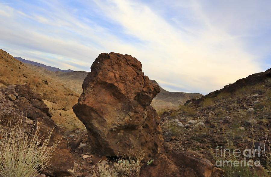 Desert Landscape In The El Dorado Mountains Photograph
