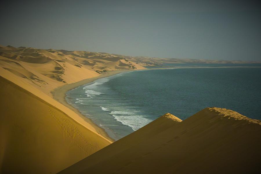 namibia desert meets sea