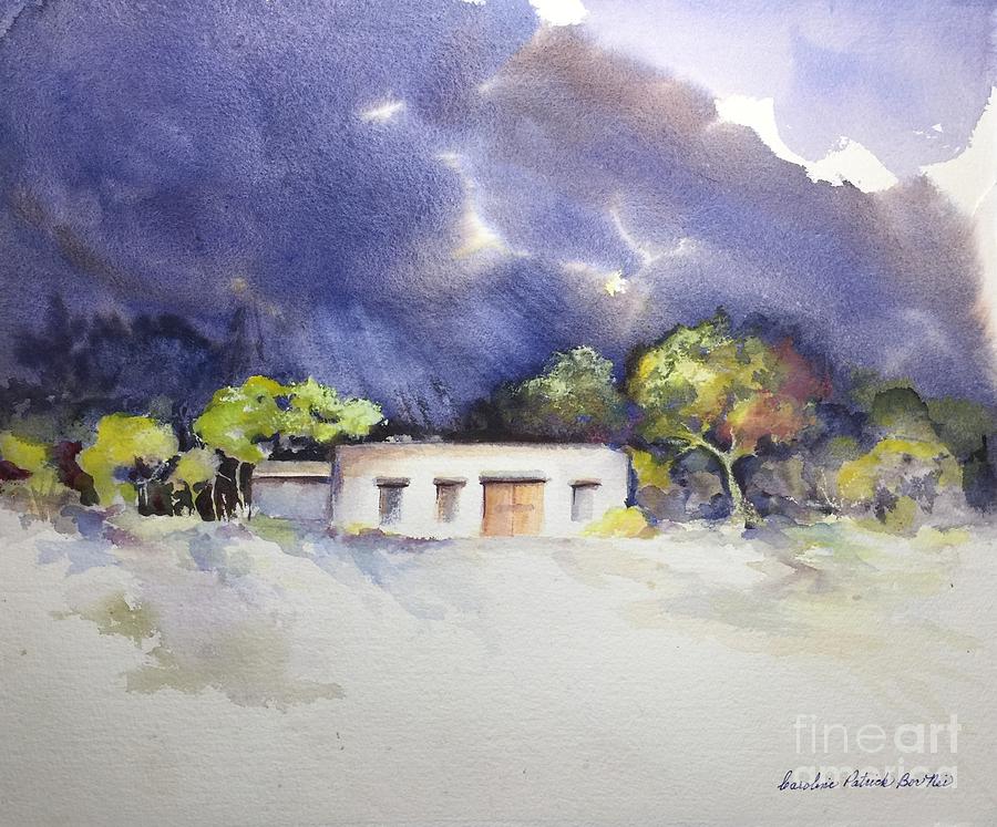 Desert monsoon  Painting by Caroline Patrick
