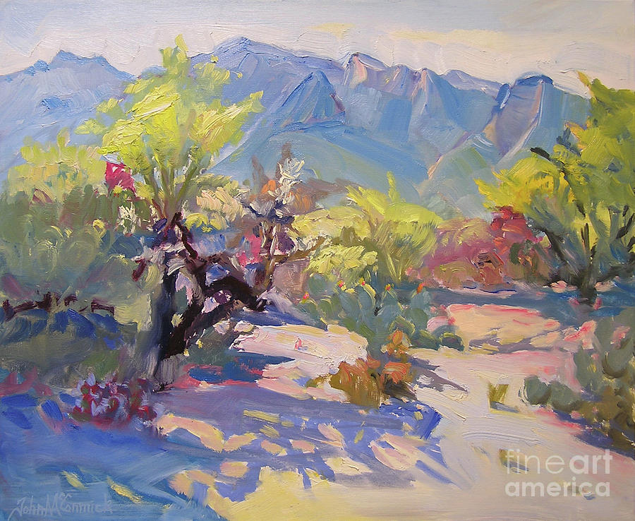 Desert Morning, Tucson Painting by John McCormick