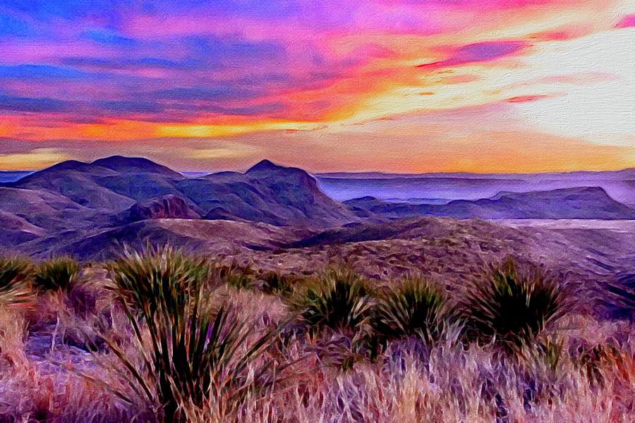 Desert Mountain Arizona-New Mexico Border Digital Art by Rick Allen  Fine Art America