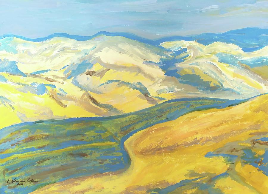 Nature Painting - Desert Mountain Streams by Esther Newman-Cohen