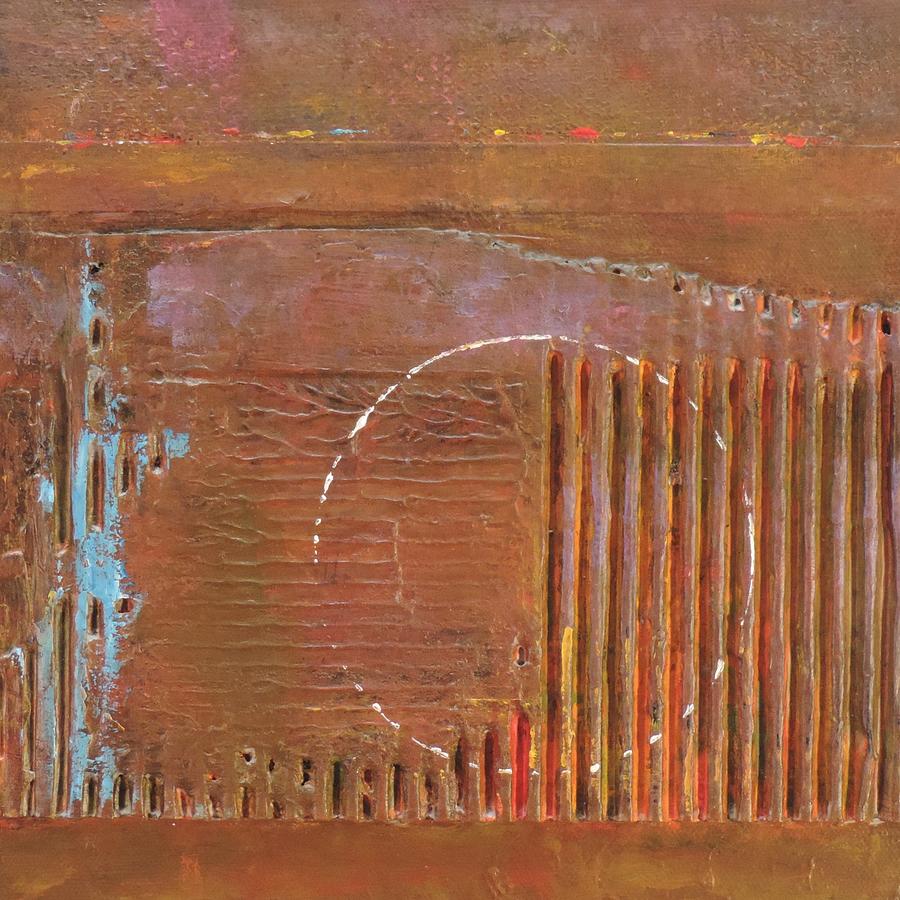 Desert Patina Abstract Painting by Bill Tomsa