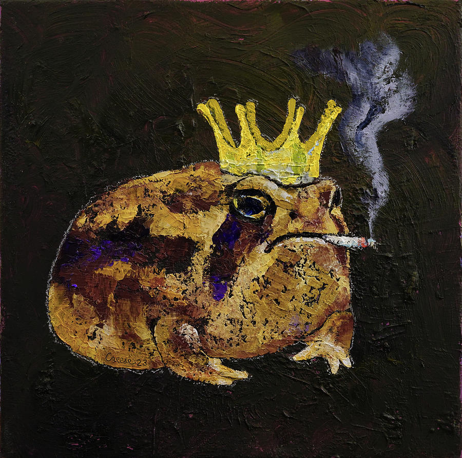 Desert Rain Frog Painting by Michael Creese