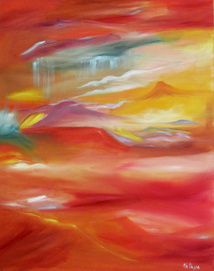 Desert Rain Painting by Nataya Crow