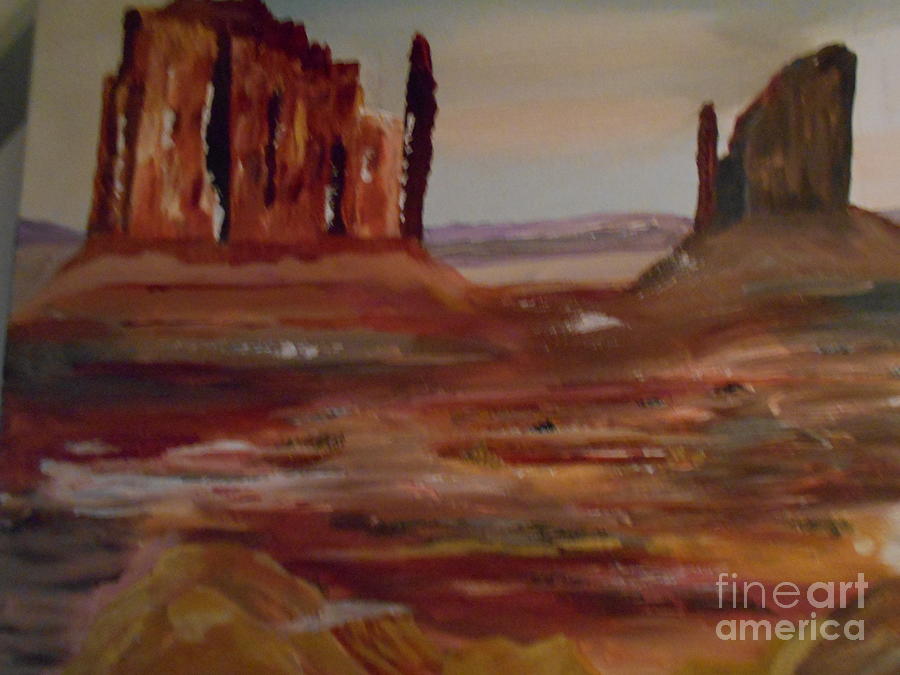 Desert Rise Painting # 378 Painting by Donald Northup