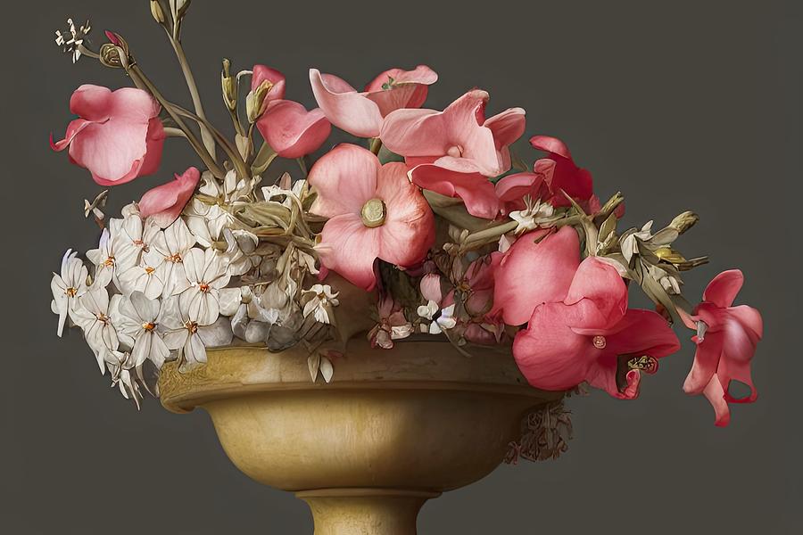 Desert Rose Planter Digital Art by Sterling and Thorn