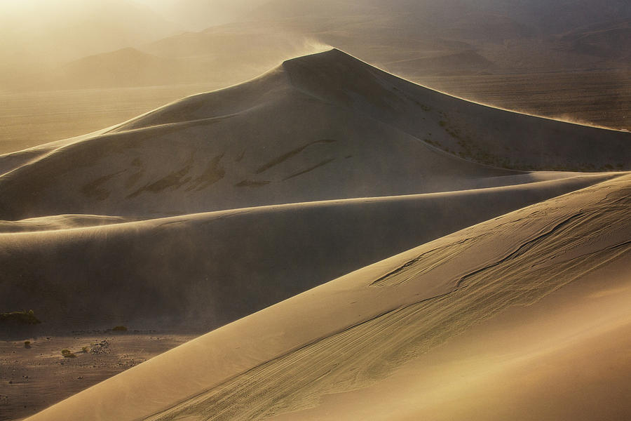 Desert Sand Storm On Top Of The Panamint Dunes Photograph By Alex Mironyuk
