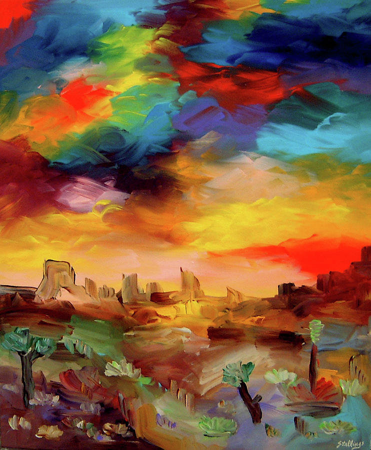 Desert Sonata Painting by Jim Stallings