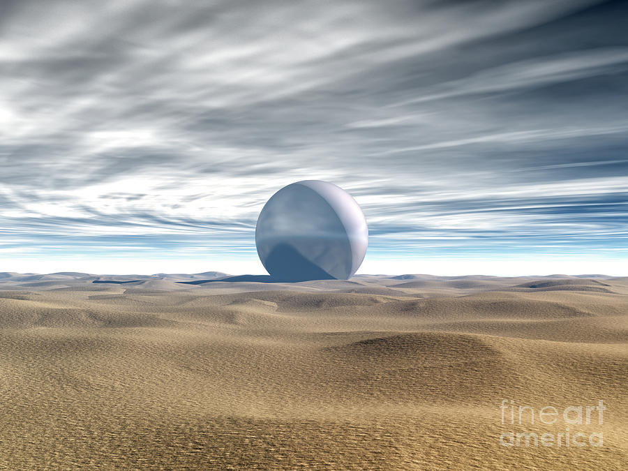 Desert Sphere Digital Art by Phil Perkins