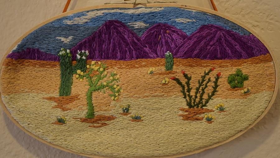 Mountain Tapestry - Textile - Desert Splendor by Charla Van Vlack Mountain Tapestry - Textile - Desert Splendor by Charla Van Vlack