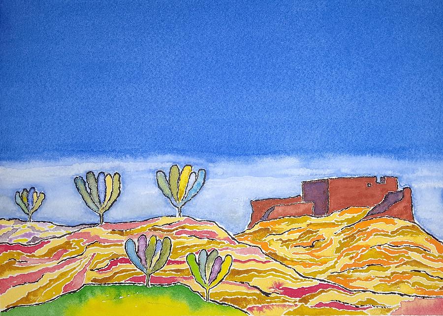 Desert Spring Painting by John Klobucher