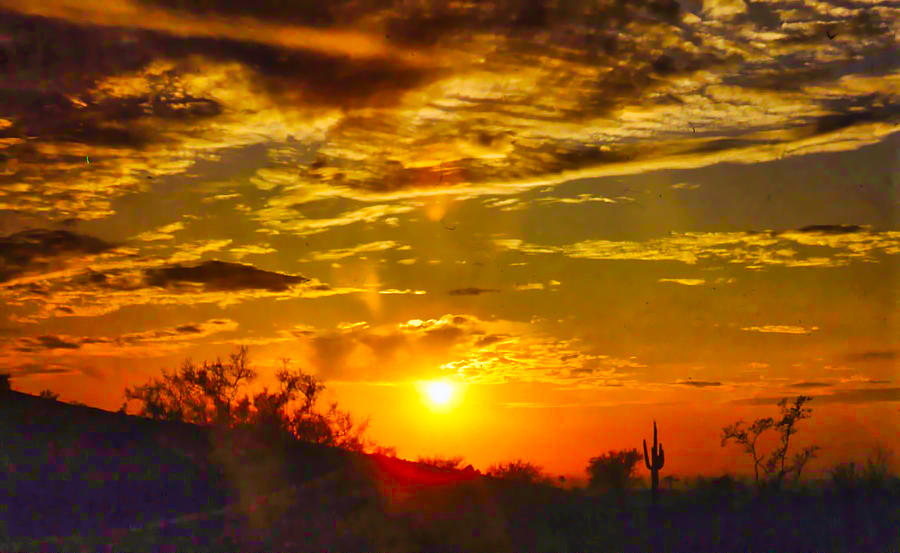 Desert Sunset Two Photograph by Russel Considine