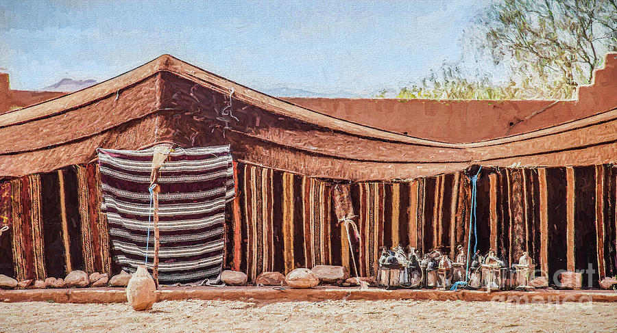 Desert Tent Digital Art by Liz Leyden
