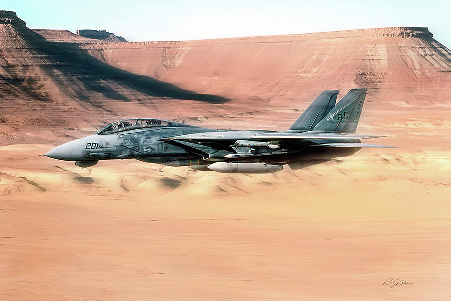 Jet Digital Art - Desert Tomcat by Peter Chilelli