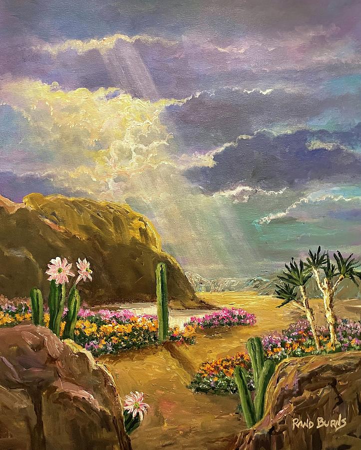 Desert Trumpets Painting by Rand Burns